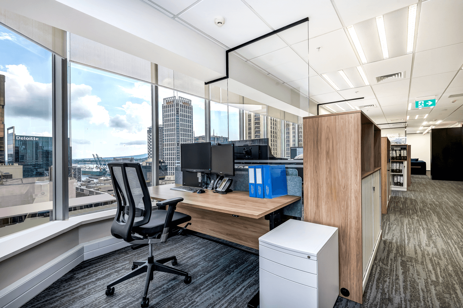 office setup with chair